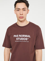 Pas Normal Studios - Off-Race Logo T-shirt in Deep Brown