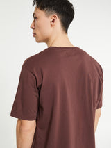 Pas Normal Studios - Off-Race Logo T-shirt in Deep Brown