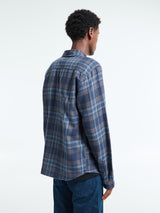 Patagonia - M's Long-Sleeved Lightweight Fjord Flannel Shirt in Paw: Smolder Blue