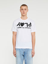 Comme des Garçons PLAY - T-Shirt in White