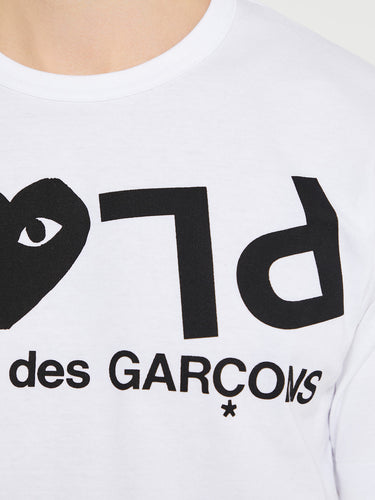Comme des Garçons PLAY - T-Shirt in White