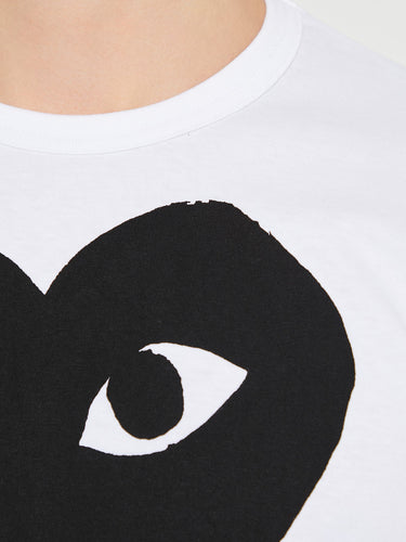 Comme des Garçons PLAY - T-Shirt in White