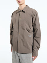 Pas Normal Studios - Off-Race Tech Overshirt in Ash Brown
