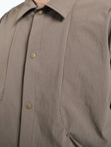 Pas Normal Studios - Off-Race Tech Overshirt in Ash Brown