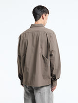 Pas Normal Studios - Off-Race Tech Overshirt in Ash Brown