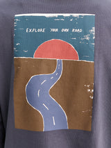 Pas Normal Studios - Off-Race Graphic Long Sleeve T-Shirt in Steel