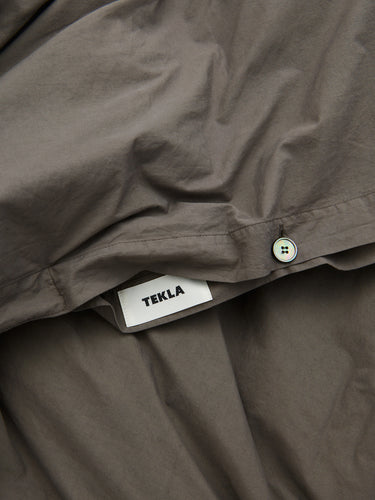 Tekla - Percale Duvet Cover in Dark Taupe