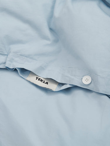 Tekla - Percale Duvet Cover in Sky Blue
