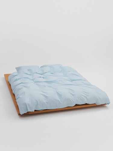 Tekla - Percale Duvet Cover in Sky Blue