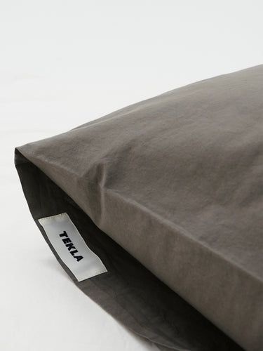 Tekla - Percale Pillow Sham in Dark Taupe