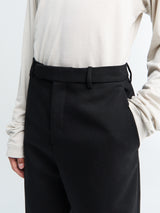 Rier - Fitted Trousers in Black Rustic