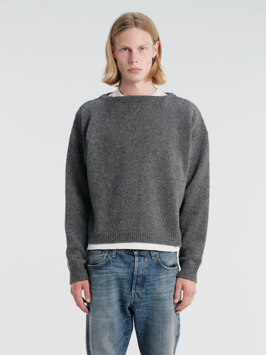 Rier - Wool Folkland Knit in Grey