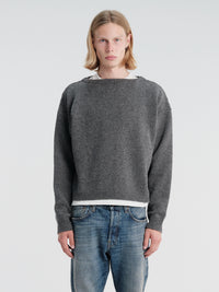 Rier - Wool Folkland Knit in Grey