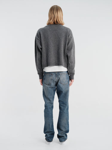 Rier - Wool Folkland Knit in Grey