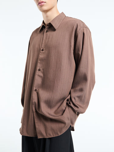 Studio Nicholson - Boxy Oversized Shirt in Brown
