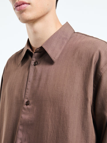 Studio Nicholson - Boxy Oversized Shirt in Brown