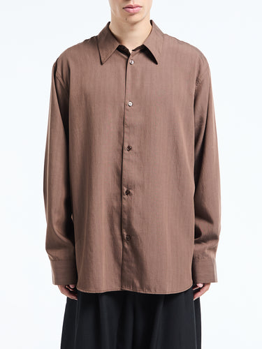 Studio Nicholson - Boxy Oversized Shirt in Brown