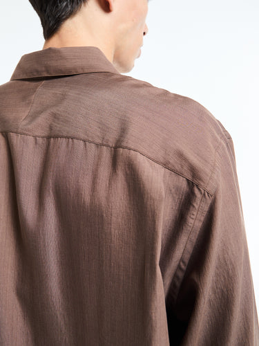 Studio Nicholson - Boxy Oversized Shirt in Brown
