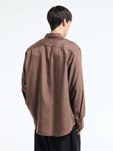 Studio Nicholson - Boxy Oversized Shirt in Brown