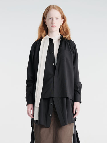 sacai - Suiting Dress Shirt in Black