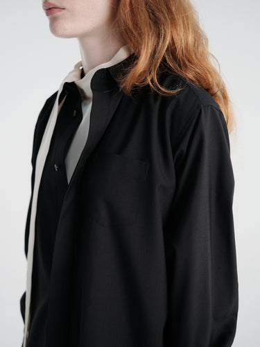 sacai - Suiting Dress Shirt in Black
