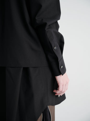 sacai - Suiting Dress Shirt in Black