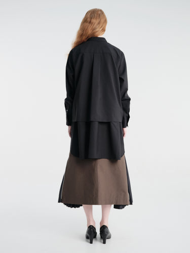 sacai - Suiting Dress Shirt in Black