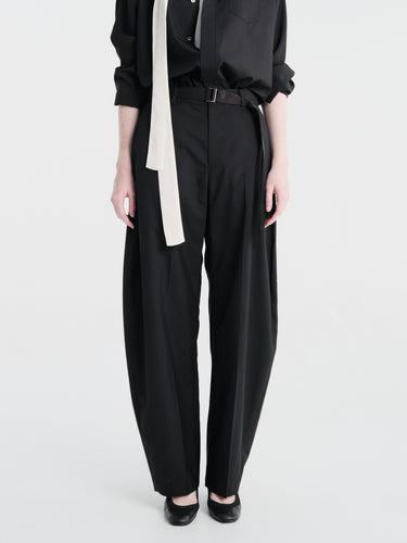 sacai - Belted Suiting Pants in Black