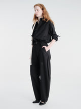 sacai - Belted Suiting Pants in Black