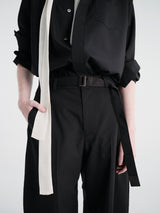sacai - Belted Suiting Pants in Black