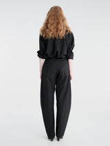 sacai - Belted Suiting Pants in Black