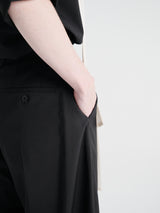 sacai - Belted Suiting Pants in Black