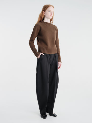 sacai - Wool Knit Pullover in Brown