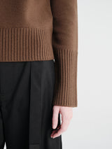 sacai - Wool Knit Pullover in Brown