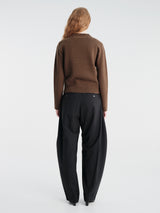 sacai - Wool Knit Pullover in Brown