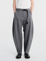 sacai - Belted Suiting Pants in Gray