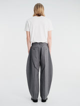 sacai - Belted Suiting Pants in Gray
