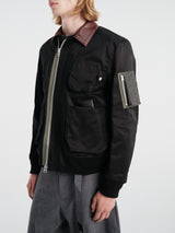 sacai - Cotton Bomber Blouson in Black