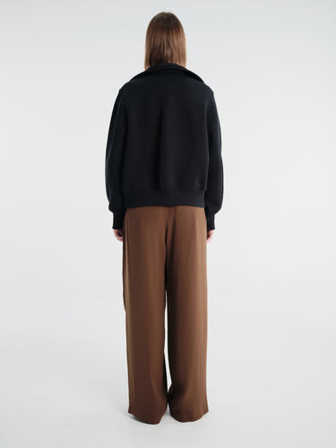 sacai - Crepe Back Satin Pants in Brown