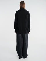 sacai - Suiting X Wool Knit Cardigan in Black