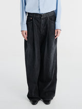 sacai - Denim Pants in Black