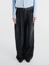 sacai - Denim Pants in Black