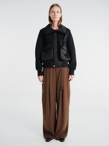 sacai - Sponge Sweat Blouson in Black