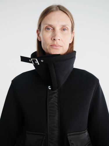sacai - Sponge Sweat Blouson in Black
