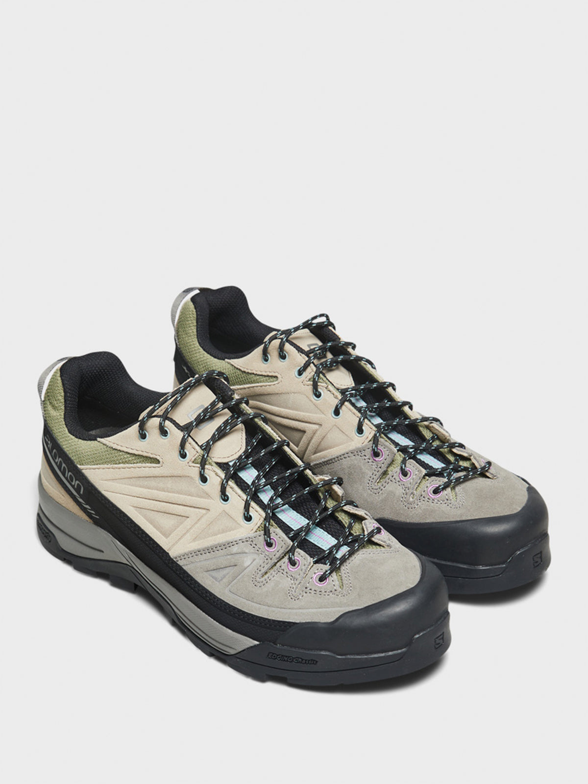 X-ALP LTR Sneakers in Khaki and Black