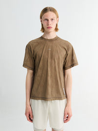 Satisfy - Space-Lace T-shirt in Shitake SA