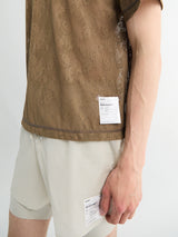 Satisfy - Space-Lace T-shirt in Shitake SA