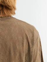 Satisfy - Space-Lace T-shirt in Shitake SA