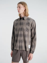 Satisfy - Ambientwarp™ River Shirt in Check Green