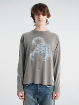 Satisfy - Mothtech™ Long Tee in Faded Black Scorpsleecepr